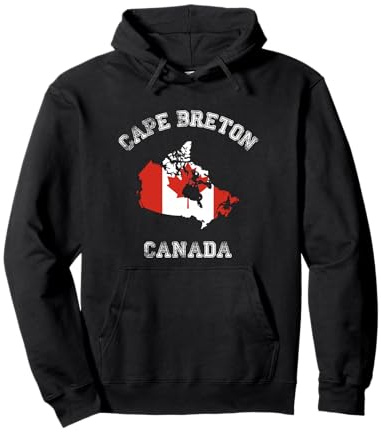 Kanada Distressed Flag Cape Breton Pride Pullover Hoodie
