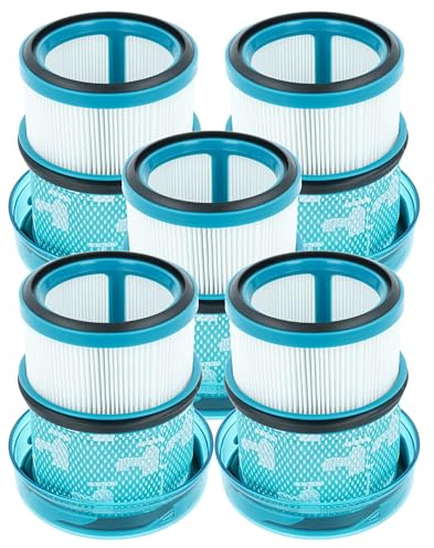 vhbw 5x Staubsaugerfilter kompatibel mit Dyson DS60 Staubsauger - HEPA-Filter Blau