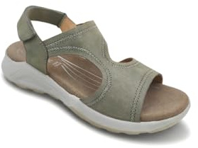 Fly Dinamic Wonderful Women's Comfortable Leather Sandals, Summer Open Shoes for Walking, Orthopaedic Summer Sandal