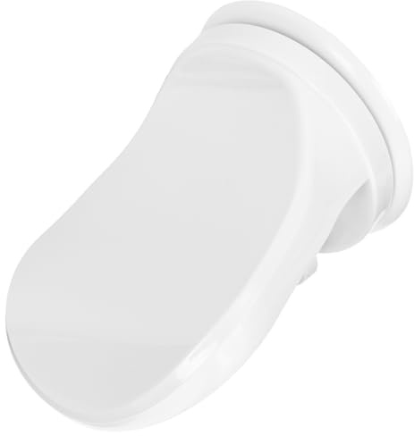Lurrose Pied de Lit Domestique en Plastique Blanc, Repose-pied Antidérapant Ventouse, Accessoire Lavage et Enfiler les Chaussettes
