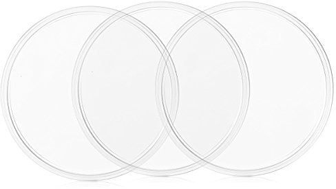 kwmobile 3X Gel Pad Adesivi universali - Pads in Silicone Antiscivolo autoadesivi Supporto per Smartphone e navigatore Auto - Compatibile con Tom-Tom - Trasparente