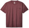 Dickies Men's Short Sleeve Heavyweight Crew Neck Pocket T-Shirt Henley, Burgundy Heather, XXL