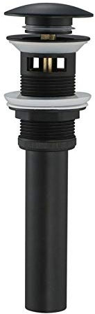 Set di scarico universale Valvola Pop-up Valvola di Scarico lavandino in Ottone Adatto, Piletta Scarico lavabo con Troppopieno, per lavandino Bidet Vasca, Built-in anti-intasamento Filtro (8 colori)