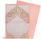 Hosmsua 20pcs Royal Rosa Laser geschnittene Hochzeitseinladungskarte mit geprägter Krone Design für die Hochzeit lädt mit Umschlag, Prinzessin Dream