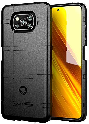TingYR Coque pour Xiaomi Poco X3 NFC, Housse Silicone, TPU Silicone, Anti Rayure, Anti Chute, Durable, Housse Étui pour Xiaomi Poco X3 NFC Smartphone.(Noir)
