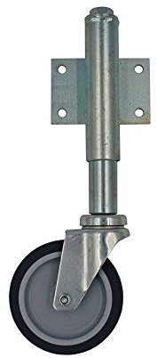 Tor-Stützrad Torstützrad Stützrolle Teleskop-Laufrolle Torlaufrolle verzinkt GU-100 Plattenbefestigung