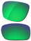 LenzReborn Verres polarisés de rechange pour lunettes de soleil Oakley Holbrook Mix OO9384, Vert gazon – Miroir polarisé, taille unique