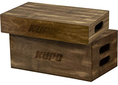 Kupo BROWN STAINED APPLE BOX SET - HALF AND FULL SIZE (KG037912)