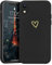 Lafunda Cover Compatibile per iPhone Xr Custodia con protezione fotocamera Antiurto Silicone morbido per Donna motivo cuore protezione integrale Case per iPhone Xr Nero