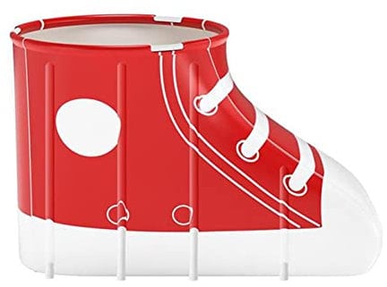 AWSAD Schuhförmige Faltbadsauna Badewannenfass for Erwachsene Faltbar Falten In Spa for Kleine Räume for Duschkabine Kunststoff Erwachsene Größe (Color : Red)