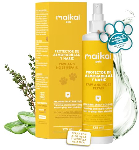MAIKAI Pfotenbalsam Spray für Hunde – Pfotenschutz & Pflege, 125 ml | Pfotenpflege-Spray mit natürlichen Inhaltsstoffen – zieht schnell ein, ohne fettige Rückstände, für trockene Pfoten.