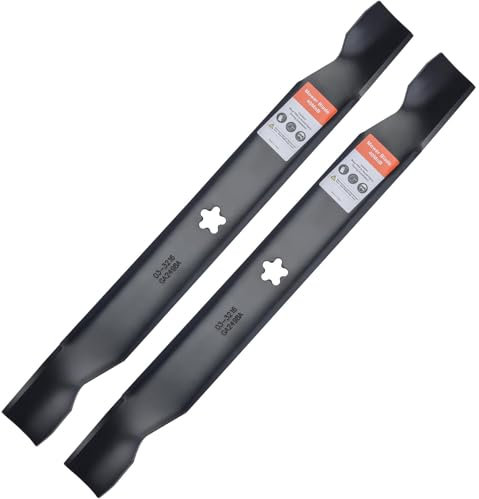 Grasscool Lame per tosaerba da 106,7 cm per Craftsman LT1000 LT2000 T110 YT3000 138971 532138971 Poulan Pro 42 Trattorino da giardino PP19A42 Husqvarna YTH18542 (stella a 5 punti)