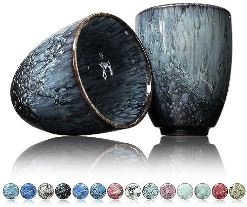 Ganzoo Tasse à café en céramique, tasse à café design sans anse 200ml, tasse à thé, tasse à café, tasse à thé, tasse avec motif moderne,