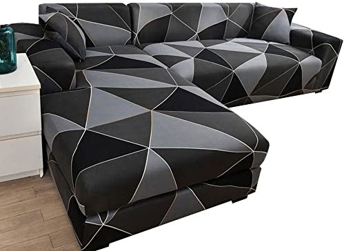 ZZDZW Sofabezug Wasserdicht Sofahusse Sofa Überzug Ecksofa L Form Beige Grau Rechts Links Couchbezug U Form Groß Couch Hussen 1 2 3 4 Sitzer Stretch Eckcouch L-vormig Bezug Sofabezüge