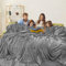 LaSyL Supergroße Fleecedecke – Übergroße King-Size-Decke, 304,8 x 304,8 cm, weiche, gemütliche, extra große 300 g/m² Flanelldecke für Couch, Bett, Sofa, Camping, Kalifornien, warme Decke, für alle