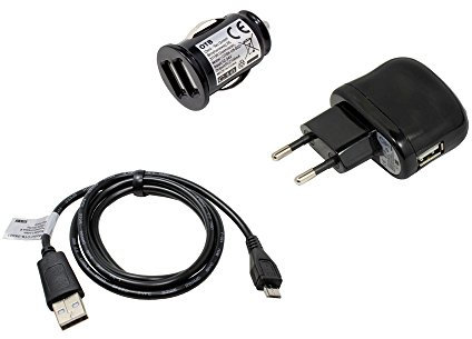 Ladeset kompatibel mit Blackview Zeta, USB Kabel, USB Adapter,Kfz Adapter,2000mA