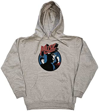 MUSE Kapuzenpullover Get Down Bodysuit Band Logo Nue offiziell Unisex Grau S