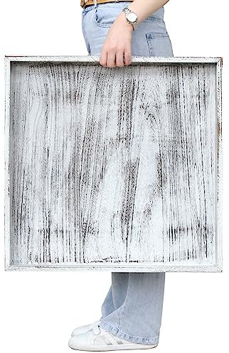 Vassoio Legno Quadrato 60 Bianco