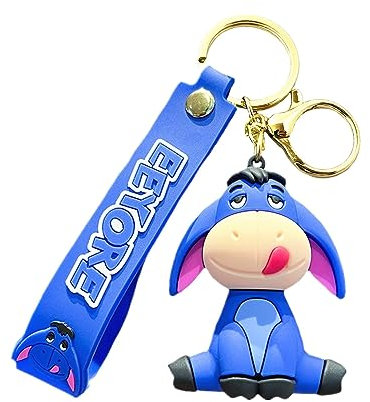 TLDXDOU Anime Silikon Schlüsselanhänger, Cartoon Kieselgel Schlüsselanhänger für Frauen Männer 4, 1