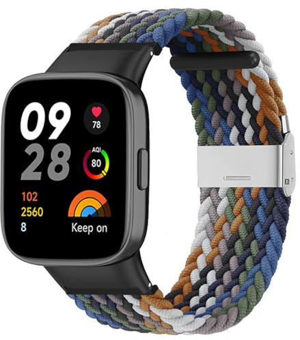 ACETCHS Cinturino compatibile con Redmi Watch 3, cinturino di ricambio regolabile in nylon