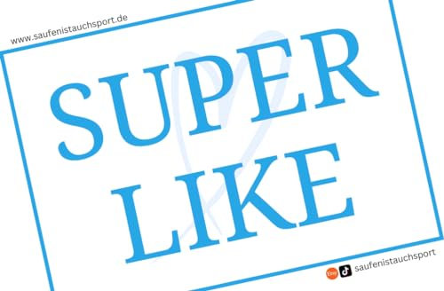 Generisch 50x Super Like Sticker (5,5 x 8,5 cm) - Gelb, Vinyl, Witterungsbeständig, Haftet hervorragend, Casual Flirt Sticker für Verschiedene Oberflächen