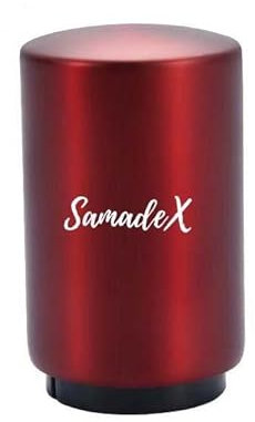 Premium Beer Bottle Opener,Automatic Bottle Openers, Stainless Steel Push Down Beer Opener, No Damage to Bottle Cap with Magnet,Portable Pop the Top Bottle Opener for Home Bars Camping Party (Red)