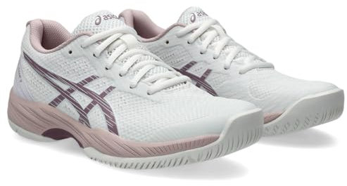 ASICS Women's Gel-Game 9 Sneaker, White/Dusty Mauve, 3 UK