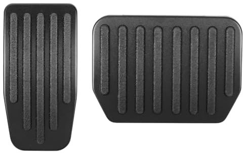 CTDMJ Tesla Performance Pedale für Tesla Model 3 und Tesla Model Y 2020-2025 Pedale Performance Pedal Pads Abdeckung Fuß Aluminium Anti-Rutsch Pedale Zubehör(Schwarz)