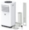 Air Conditioning Unit Portable Air Conditioner 7000 BTU 4-in-1 Dehumidifier, Cooling Fan with 2 Speeds, Digital Display & Remote Control, Auto Swing & Window Kit, 24 Hour Timer for Room Up to 216sq.ft