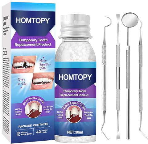 Kit De ReparacióN De Dientes Dientes Postizos Temporales Empaste Dental Empaste Dental Permanente Empaste Dental Profesional Adhesivo Dental