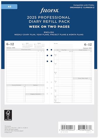 A5 Wochenansicht 2025