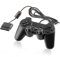 Mando con cable compatible para Sony Play Station 2 Dualshock PS2 negro joystick