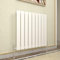 GY Bath Horizontal Radiator White Flat Panel Designer 600x612mm Single Modern Central Heating Rads
