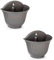 AC - Pack de 2 macetas de plástico para Pared, macetero, Tiesto Colgar, Recipiente para Plantas, Flores, balcón, Porche, hogar, Fabricada en España (Antracita - 26 x 29,5 x 19 cm)