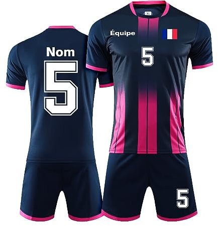 LAIFU Maillot de Foot Personnalisé Adultes Enfant Garçon Fille Uniformes de Football Personnalisés