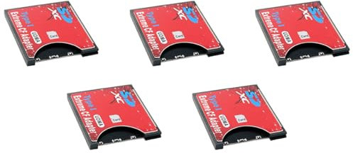Goorvoucs 5X Neue SD auf KartenhüLle UnterstüTzt Drahtloses WiFi SD Kartentyp I Adapter SLR Kamera Rot