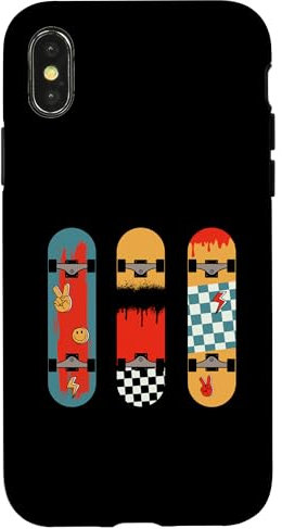 iPhone X/XS Skateboards Colorful Cool Design Case