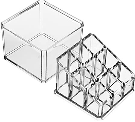 MUSISALY Acrylic Lipstick Storage Box Compartments Perfume Organiser Makeup Holder Home Desktop Organizer