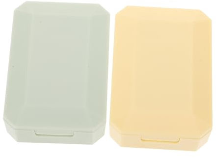 Ipetboom Contact Lens Case 2 Sets Abs Glass Portable Care Box