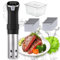 Sous Vide Machine Wifi, Slow Water Bath Cooking Machine With Temperature Range 25-92.5℃ & Timer Control, Led Stainless Steel Precision Cooker Immersion Circulator With Extractor Pump Sealed Bag Clip