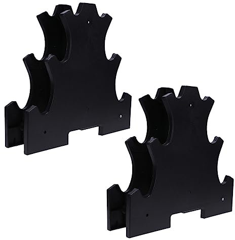 SUPVOX 2pcs Dumbbell Rack Barbell Weights Kettlebells Storage Baskets Boxes Home Storage Bin Hand Weights Rack Dispenser Lifting Pantry Cube Dumbbell Storage Stand Corner Shelf Abs Black