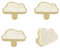 MOROBOR Decorative Cloud Kitchen Cabinet Knobs, 6 Pack Shell White Creative Dresser Drawer Pulls Furniture Cupboard Door Pull Handles Single Hole Zinc Alloy Knob