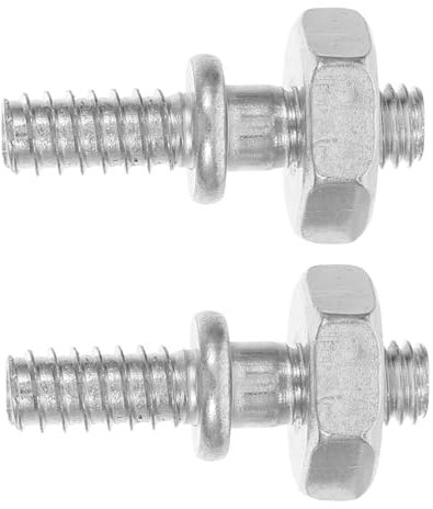 TOGEVAL 2pcs Chainsaw Guide Bar Studs Nuts Replacement Parts Compatible with Stihl Durable Chainsaw Repair Accessories for Secure Connection and Optimal Performance