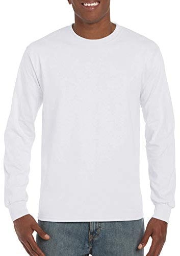 Gildan Men's Hammer Heavyweight Long Sleeve T-Shirt 4XL White