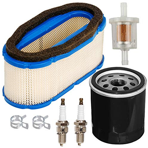 Carkio 11013-7024 Filtro Aria con Filtro Olio 49065-7010 Filtro Carburante Spark Plug Tune Up Kit per Kawasaki FH601V FH641V FH680V FH721V John Deere 717A 727A GT245 GX255 GX335