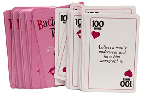 Amosfun Bachelorette Party Karte Brautdusche Spiele Party Trinken Spiele Karten Schnitzeljagd Karte für Mädchen Nacht Nachtclub Hochzeit