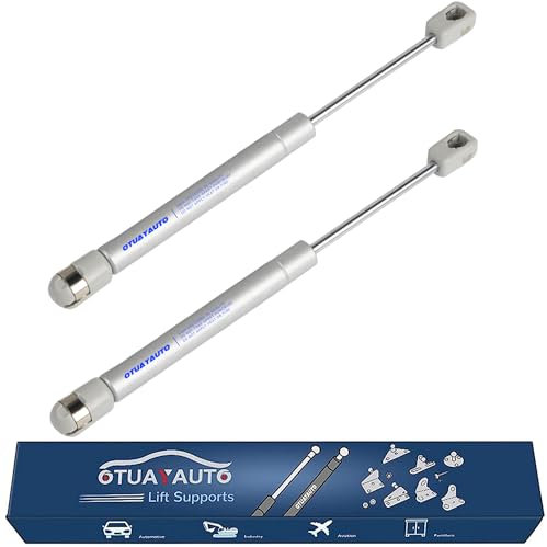OTUAYAUTO 10 Inch Gas Strut - 200N/45Lb Universal Lift Support - 4058 for Lid Support Chest, Tool Box, Hydraulic Spring, Toy Box Hinges, Sentry Safe, Cabinet Spring Opener (Pack of 2)