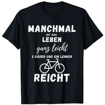 Fahrrad Lenker Radfahrer MTB Biker Kids Damen Herren T-Shirt