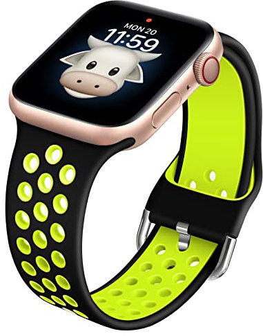 Compatible with Kids Apple Watch Band, Waterproof Silicone Strap for Boys Girls, Compatible with Apple Watch Series 9/8/7/6/5/4/3/2/1/SE 38mm 40mm 41mm & 42mm 44mm 45mm