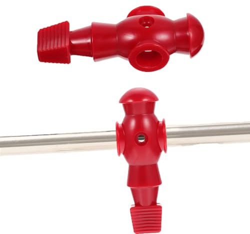 zalati Tischkicker Man 5/8 Zoll Universal Rods Tischkicker Fußballspieler zum Austausch Austauschteil - Rot